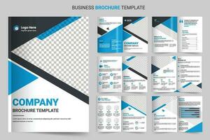 Brochure template layout design and corporate minimal multipage brochure template design vector