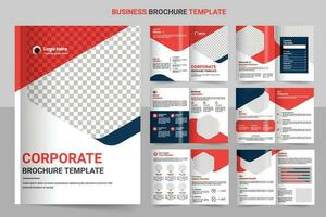Brochure template layout design and corporate minimal multipage brochure template design vector