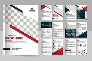 Brochure template layout design and corporate minimal multipage brochure template design vector