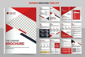 Brochure template layout design and corporate minimal multipage brochure template design vector