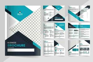 Brochure template layout design and corporate minimal multipage brochure template design vector