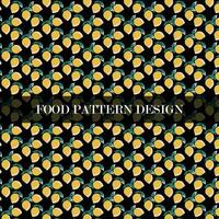 food pattern design vector