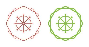 Ship Helm Vector Icon