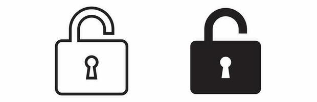 padlock icon isolated on white background vector