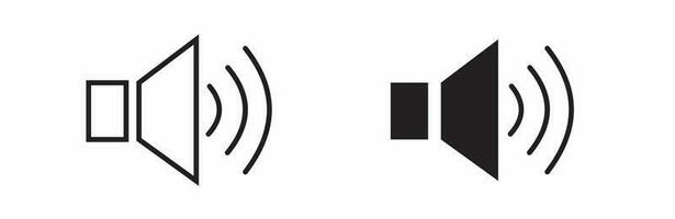 Speaker icon on white background vector