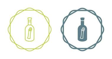 Scroll in Bottle Vector Icon