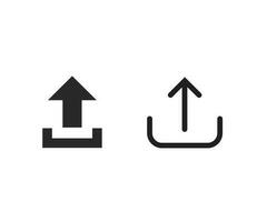Upload icon vector, Upload trendy flat Icon vector