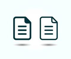 File formats icons. Simple set of document related vector icons