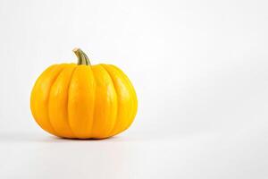 Fresco naranja calabaza aislado en blanco antecedentes. ai generado foto