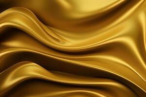 Abstract golden wave textured background. photo