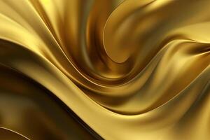 Abstract golden wave textured background. photo