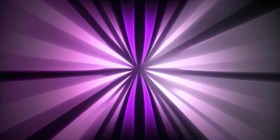 symmetrical purple tech neon light abstract background with lines and shapes. photo