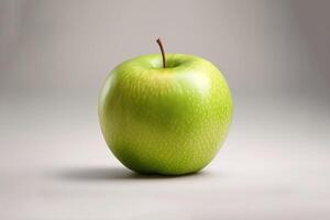 Whole apple isolate. ripe fresh apple clipping path. photo