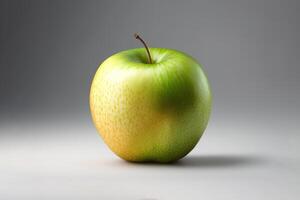 Whole apple isolate. ripe fresh apple clipping path. photo