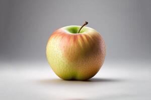 Whole apple isolate. ripe fresh apple clipping path. photo