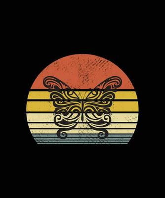 Retro vintage Style Butterfly T-shirt Design