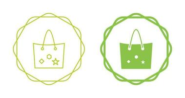 Bag with Tags Vector Icon