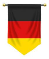 Germany Pennant on White vector