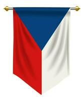 banderín de la república checa vector