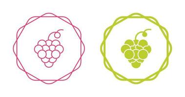 icono de vector de uvas