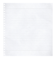 blanco bekleed Notitie papier png