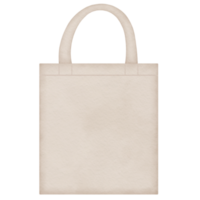 eco tote zak waterverf illustratie png