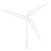 Wind Turbine Aquarell Illustration png