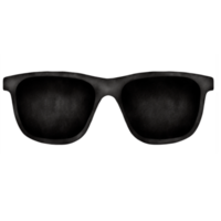 schwarz Sonnenbrille Aquarell Illustration png