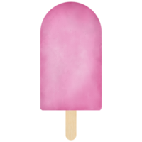 rosa ghiaccio crema bar acquerello illustrazione png