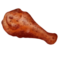 grigliato bbq pollo acquerello illustrazione png