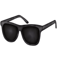 svart solglasögon vattenfärg illustration png