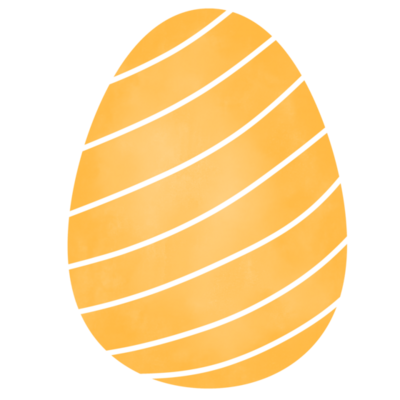 White Easter Egg Decorated With Golden Stripes PNG Images & PSDs for  Download