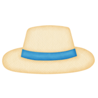 straw hat watercolor illustration png