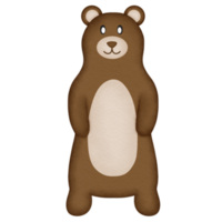 Marrone orso acquerello illustrazione png