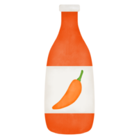 Chili Sauce watercolor illustration png