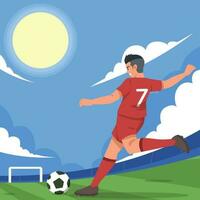 Super Star Football Player Background vector