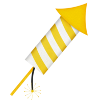 d'oro giallo fuoco d'artificio razzo illustrazione png