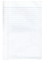 Blank school notebook paper png