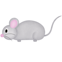 rato desenho animado aguarela ilustração png