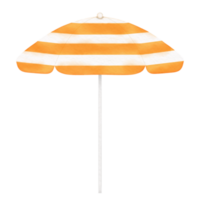 orange stripe beach umbrella png