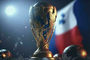 Francia fútbol equipo victorioso mundo taza ilustración foto