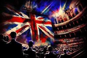 night of the proms abstract illustration photo