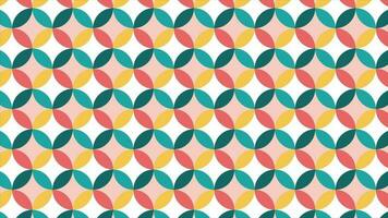 Colorful Illusion creating circular pattern digital background video