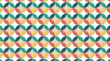 Colorful Illusion creating circular pattern digital background video