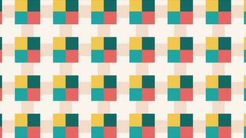 färgrik illusion skapande fyrkant mönster digital bakgrund video