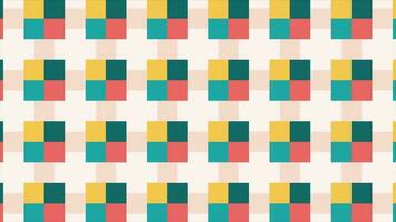 Colorful Illusion creating square pattern digital background video