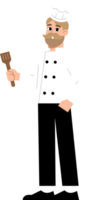 capocuoco cucinare cartone animato stile illustrazione. png