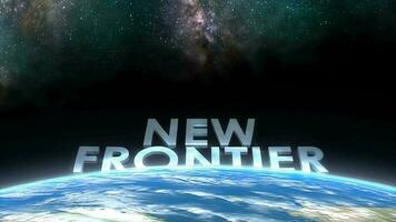 Earth horizon view, New Frontier. video