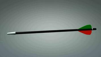 On target arrow, concept animation. video