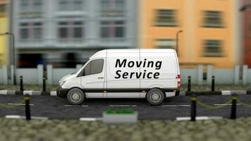 Transportation business, moving service vehicle video